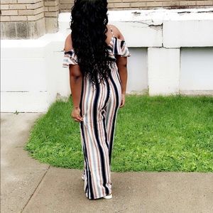 Cream/Multicolor jumpsuit